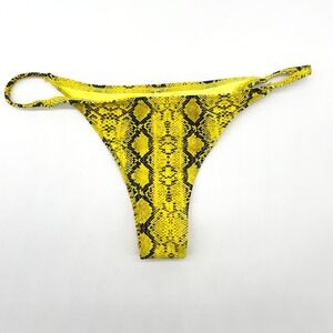Tiger Mist Bikini Bottom Womens Small Snakeskin Animal Print Baddie Indie Beach